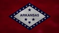 Arkansas dense flag fabric wavers, background loop
