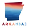 Arkansas map.