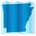 Arkansas map Royalty Free Stock Photo