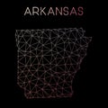 Arkansas network map.