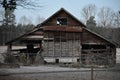 Rusty Rotting Leaning old Horatio Arkansas Barn