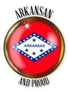 Arkansas Proud Flag Button