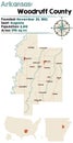 Arkansas: Woodruff county map