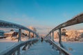 Arkhangelsk region. Winter in the vicinity of the village Levkovka Royalty Free Stock Photo