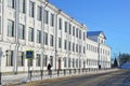 Arkhangelsk, Russia, February, 20, 2018. 4 secondary school opened in 1911 in honor of the 100th anniversary of M. V. Lomonosov