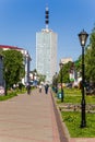 Arkhangelsk, Russia. Pedestrian street