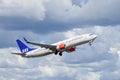 SAS Scandinavian Airlines, Boeing 737 - 800 take off Royalty Free Stock Photo