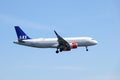 Scandinavian Airlines, SAS, Airbus A320 -251N fly by Royalty Free Stock Photo