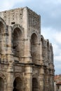 Arles, Provence, France, Detail of the Arena, an amphitheatre in roman style Royalty Free Stock Photo