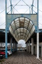 Arles, Provence, France - Pedestrian roof at the railwaystation
