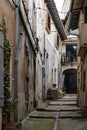 Arles, Provence, France, Typical narrow and steep street in old town