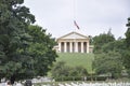 Arlington Cemetery,August 5th:House General Robert Lee House Arlington National Cemetery in Virginia Royalty Free Stock Photo