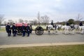 Military burial ceremony in Arlington National Cemetery Royalty Free Stock Photo
