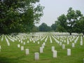 Arlington National Cemetery, straight view Royalty Free Stock Photo