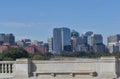 Arlington Skyline as Seen from the Memorial Bridge on a Sunny Fall Afternoon Royalty Free Stock Photo