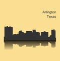Arlington, Texas ( city silhouette ) Royalty Free Stock Photo