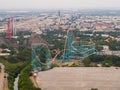 Aerial photo Six Flags over Texas