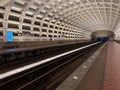 Inside the Clarendon Metro station, part of the DC Metro Wmata