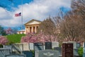 Arlington, Virginia, USA, ca. April 2018: Arlington House at the Arlington National Cemetery Royalty Free Stock Photo