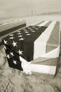 Arlington West Coffin Royalty Free Stock Photo