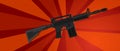 Arm assault rifle military war forces revolution red propaganda strong strike protest