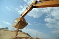 Arm of backhoe Royalty Free Stock Photo