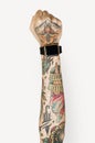 Arm fill with tattoos isolated Royalty Free Stock Photo