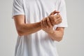 arm pain joints health problems anatomy Royalty Free Stock Photo