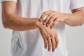 arm pain joints health problems anatomy Royalty Free Stock Photo