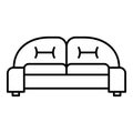 Arm sofa icon, outline style Royalty Free Stock Photo