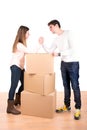 Arm wrestling couple Royalty Free Stock Photo