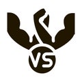 Arm Wrestling Icon Vector Glyph Illustration Royalty Free Stock Photo