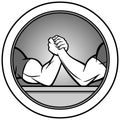 Arm Wrestling Icon Illustration