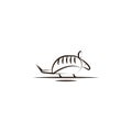 armadillo desert animal icon. Element of desert icon for mobile concept and web apps. Hand draw armadillo desert animal icon can b