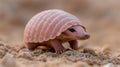 Armadillo in the desert