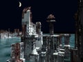 Armageddon in New York 3d rendering