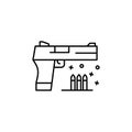 Armament gun weapon icon. Element of industries icon