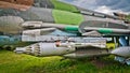 Armament of russian jet plane Royalty Free Stock Photo