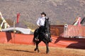 Armand the singing cowboy on his black stallion