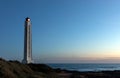 Armandeche lighthouse at nightfall Royalty Free Stock Photo