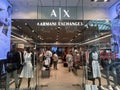 Armani Exchange store at Palladium Praha Shopping Mall in Prague, Czech Republic