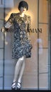 Armani luxury fashion shop in Italy