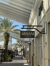 Armani Outlet store at Orlando Vineland Premium Outlets in Florida