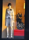 Armani woman fashion shop in Italy