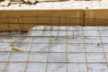 Armature grids in a concrete floor