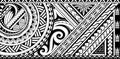 Armband tattoo in tribal Polynesian style Royalty Free Stock Photo