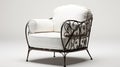 Stylish Iron Armchair With Italian Aesthetic - 4k Resolution Image