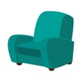 Armchair furniture isolated