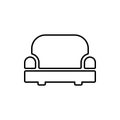 armchair glyph icon. Element of Furniture for mobile concept and web apps icon. Thin line icon for website design and development Royalty Free Stock Photo