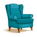 Armchair icon, cartoon style